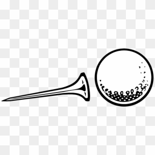 Png Freeuse Golf Ball Clipart Black And White - Golf Tee Clip Art Transparent Png