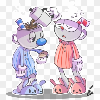 Tired Mugs In The Morning - Cuphead And Mugman Clipart