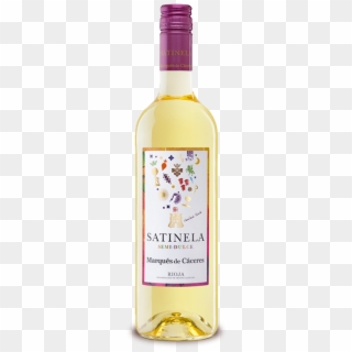Satinela Semi-sweet Wine - Glass Bottle Clipart