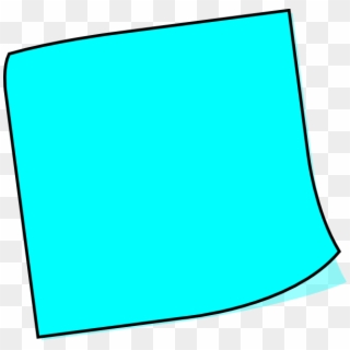 600 X 580 6 0 - Blue Post It Note Clipart