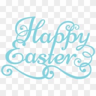 Free Png Download Blue Happy Easter Transparent Png - Happy Easter Png Transparent Clipart