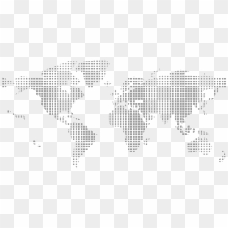 World Map - Monochrome Clipart