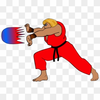 Street Fighter Fight Martial Arts Fireball Magic - Fight Png Clipart