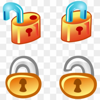 Free Vector Lock Icons Free Download - Lock Unlock Icon Clipart
