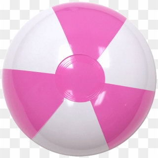 Pink And White Beachball - White And Pink Ball Clipart
