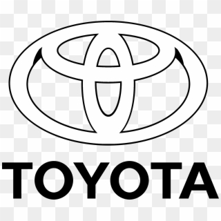 Toyota Logo Black And White - Toyota Logo White Transparent Clipart