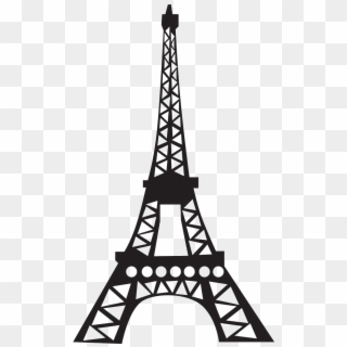 Eiffel Tower Silhouette Png High-quality Image - Paris Eiffel Tower Template Clipart
