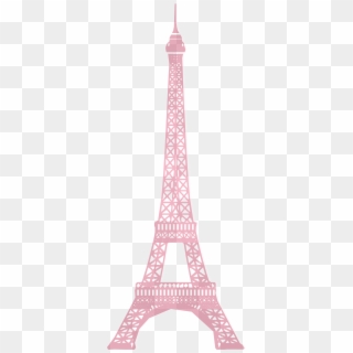 Pink Eiffel Tower Transparent Clipart