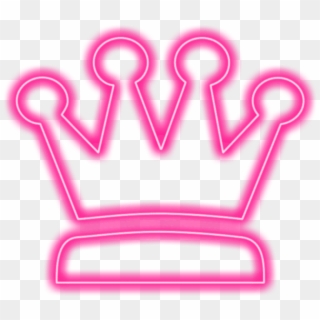 Crown Pink Pinkcrown Queen King Neon Neoneffect Light Clipart