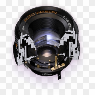 Front 140 Deg Cutaway Illustration Of A 50mm F/1 - Rotor Clipart
