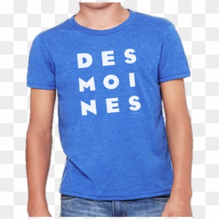 Kids Des Moines Stack Tee-royal - T-shirt Clipart