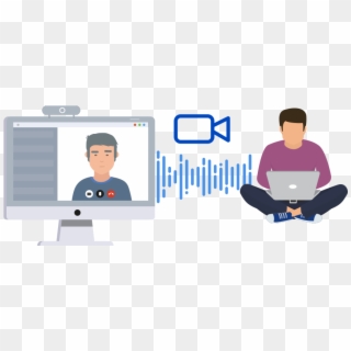 One To One Video Calls - Cartoon Clipart