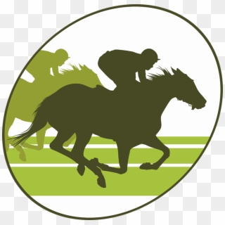 Horse Racing Horse Equine Jumper Horseback Riding - Horse Race Silhouette Png Clipart