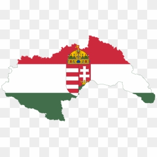 Flag Map Of Hungary - Flag Map Of Hungary 1941 Clipart