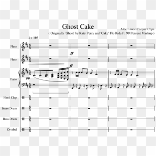 Ghost Cake Sheet Music Composed By Alec Lance Corpuz - Sheet Music Clipart