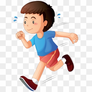 School Cliparts Jog - Child Running Clipart - Png Download