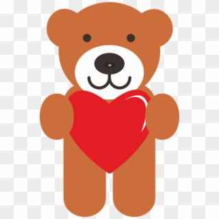 Teddy Bear Valentine Love Cuddly Bear 14 February - Teddy Bear Graphic Clipart