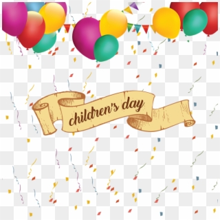 Picture Free Baloon Vector Balloon Ribbon - Children's Day Png Clipart