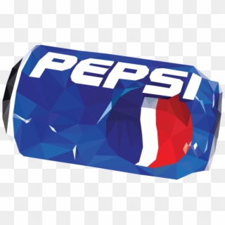 Low Poly Vector Image Of A Can Of Pepsi - Graphic Design Clipart