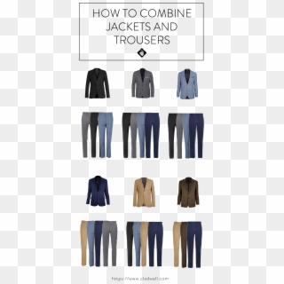 There's Something Intimidating About Mixing And Matching - Combine Jackets And Trousers Clipart