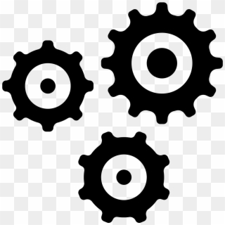 This Icon Has Three Gears In A Triangular Shape That - Config File Icon Clipart