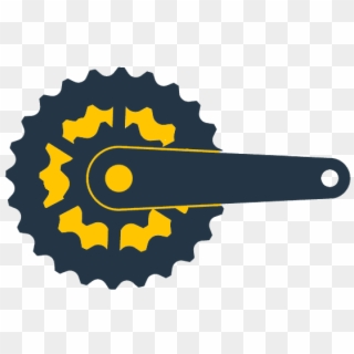 Cogwheel/derailleur Front Icon - Mechanical Components Clipart