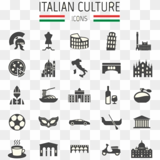Italian Culture - Elementos Representativos De Italia Clipart