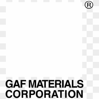 Gaf Materials Corporation Logo Black And White - Gaf Materials Corporation Clipart