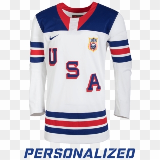 Usa Hockey® Nike Buffalo Replica Throwback Personalized - Usa World Junior Jersey 2018 Clipart