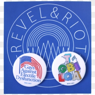 Revel And Riotlgbtq Buttons - Circle Clipart
