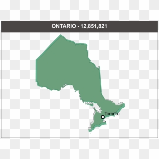 Population Of Ontario - Cartoon Map Of Ontario Clipart