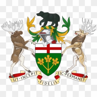 Coat Of Arms Of Ontario - Armoirie Ontario Clipart