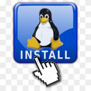 Install Cafe Logo - Linux Penguin Clipart