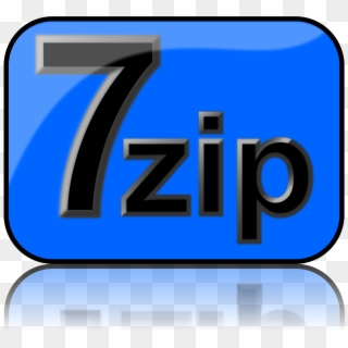 This Free Icons Png Design Of 7zip Glossy Extrude Blue - 7 Zip Icon Clipart