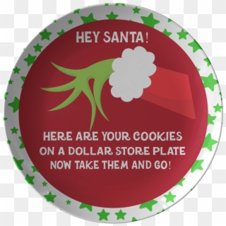 Cookies For Santa Plate - Label Clipart