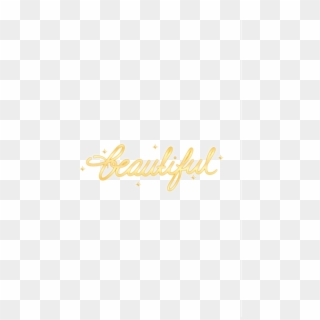 #beautiful #gold #golden #text #tumblr #snap #snapchat - Calligraphy Clipart