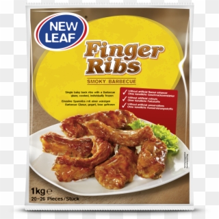 New Leaf Finger Ribs Smokey Bbq - Convenience Food Clipart