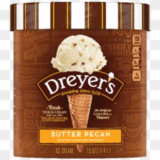 Dreyer's Butter Pecan - Dreyer's Coffee Ice Cream Clipart