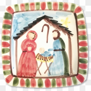 Christmas Nativity Png - Serving Tray Clipart
