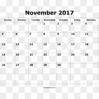 September 2017 Calendar Printable Template 126963 - Calendário Grande Abril 2019 Clipart