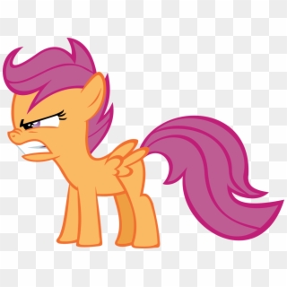 Kuren247, Safe, Scootaloo, Simple Background, Transparent - Angry My Little Pony Scootaloo Clipart
