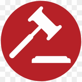 Law Hammer Logo - Sanctions Icon Clipart