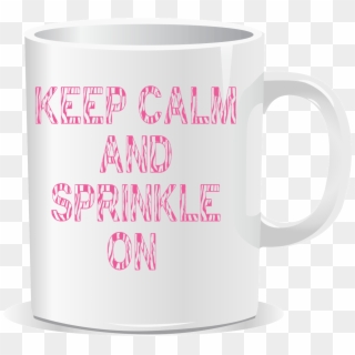 Keep Calm And Sprinkle On Pink Zebra Consultant Coffee - Mug Clipart