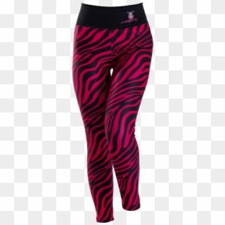 Jumping Leggings With Colored Zebra Pattern - Tights Clipart