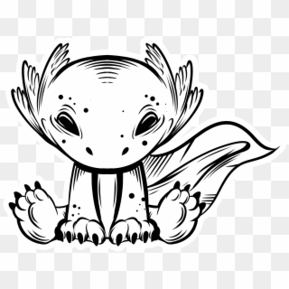 Axolotl - Cartoon Clipart