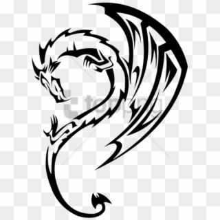 Free Png Dragon Tattoo Curved Png Image With Transparent - Tribal Dragon Clipart