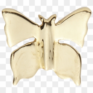 Gold Butterfly Charm By Loquet - Swallowtail Butterfly Clipart