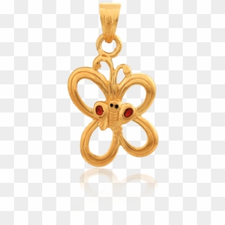 Beautiful Gold Butterfly Pendant - Pendant Clipart