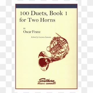 100 Duets, Book 1 For Two Horns By Oscar Franz - Illustration Clipart