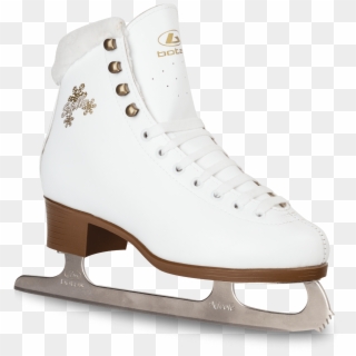 Botas Stella White Ice Skates - Botas Stella Figure Skates Clipart